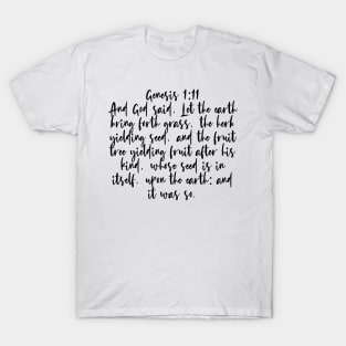 Genesis 1:11 T-Shirt